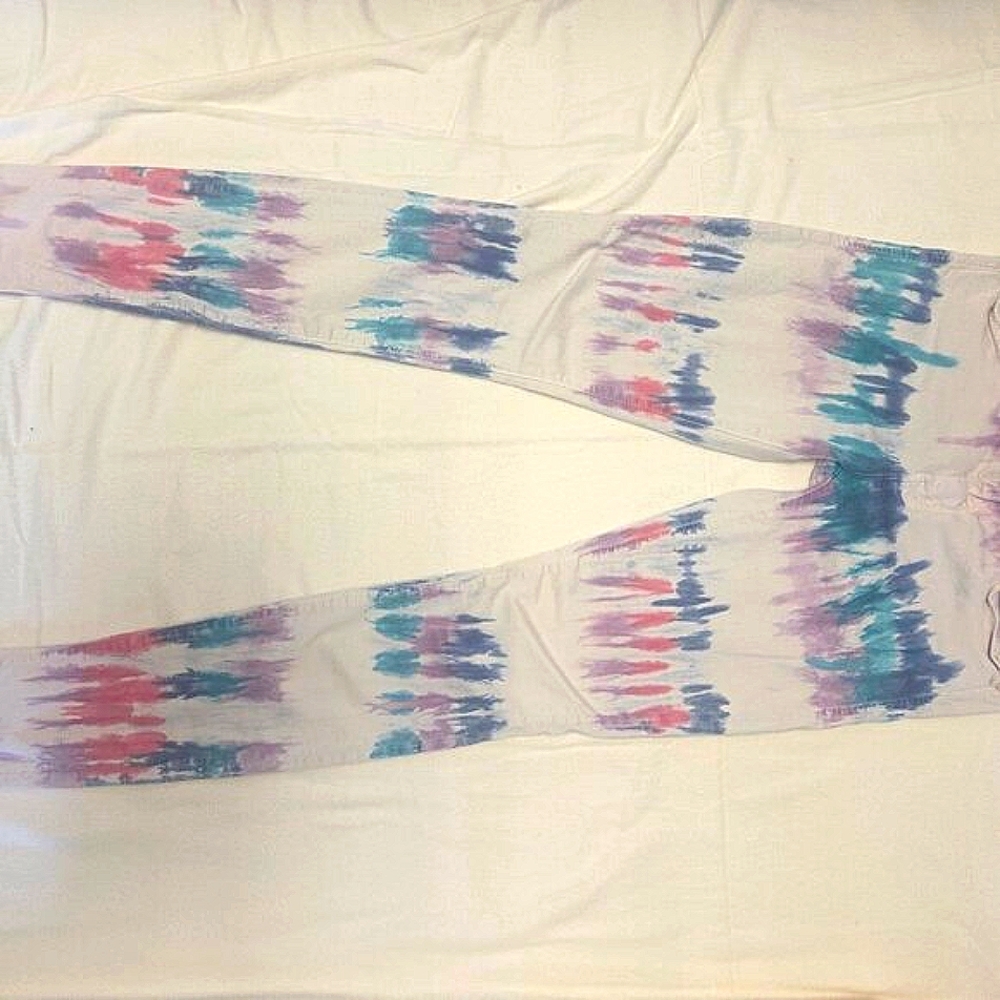 MOTHER The Looker Tie Dye Skinny Jeans Size 27 Scaramouche